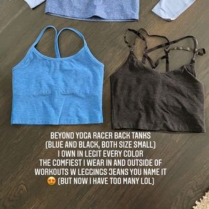 Beyond yoga racer back tanks